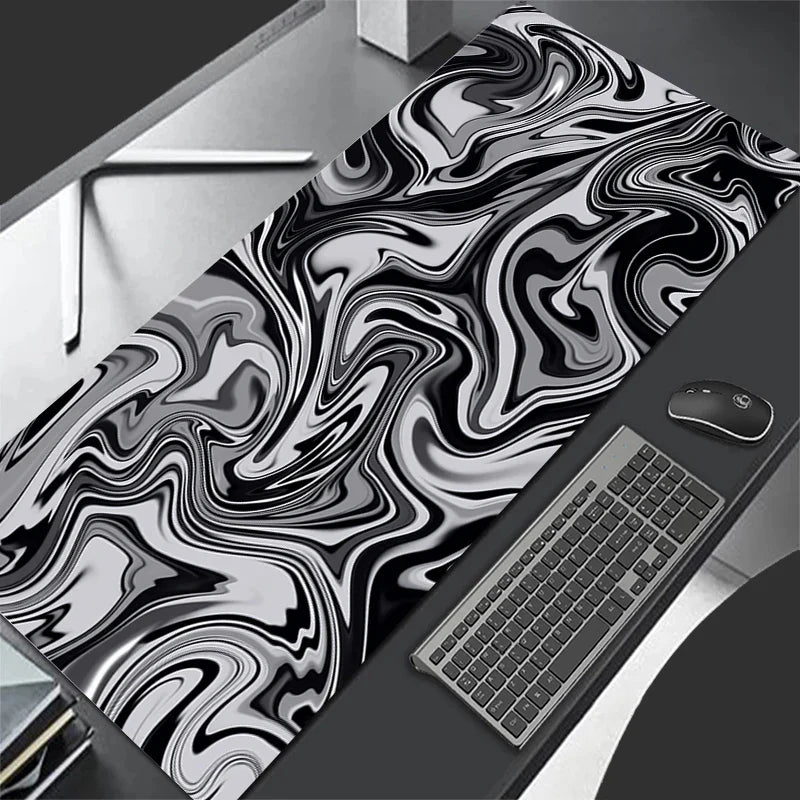 XXL Topographic Map Mouse Pad – Large Desk Mat, Anti-Slip Rubber Base - Nevolta