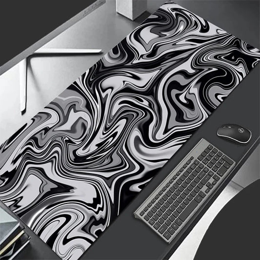 XXL Topographic Map Mouse Pad – Large Desk Mat, Anti-Slip Rubber Base - Nevolta
