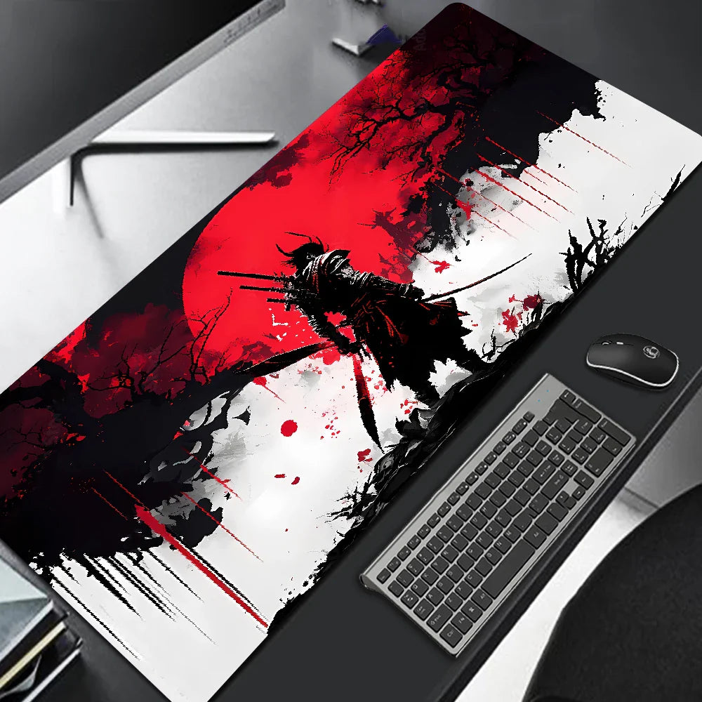 Samurai Warrior XXL Gaming Mouse Pad – Waterproof, Non-Slip Desk Mat - Nevolta