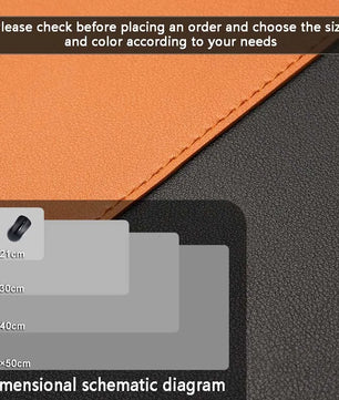 AIPHY Two-Tone Leather Desk Mat – Premium Anti-Slip Surface - Nevolta