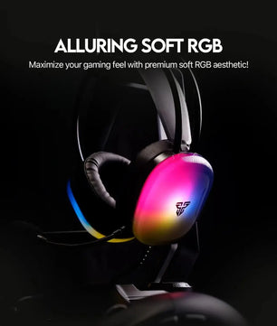 FANTECH AURORA 7.1 HG29 Wired Headset 7.1 Virtual Surround Sound and Sotf RGB 50MM Drivers Headphones with Microphone for PC Nevolta