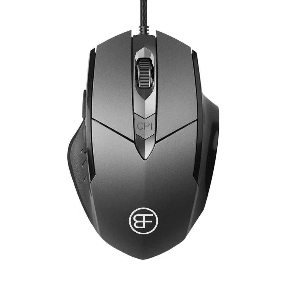 USB Wired Mouse, 7200 DPI Corded Computer Mouse with 6-Button Cord Ergonomic Mice, Officeand game Mouse for Laptop PC Desktop Nevolta