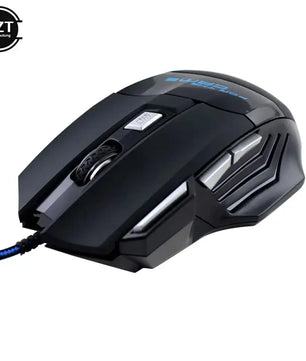Wired Gaming Mouse – 7-Color RGB Backlight, Adjustable 5500 DPI Optical for PC & Desktop - Nevolta