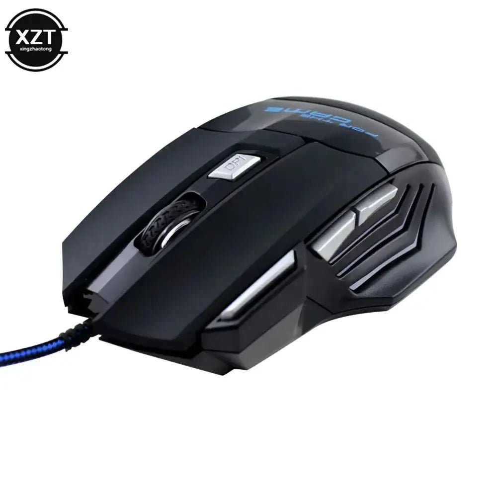 Wired Gaming Mouse – 7-Color RGB Backlight, Adjustable 5500 DPI Optical for PC & Desktop - Nevolta
