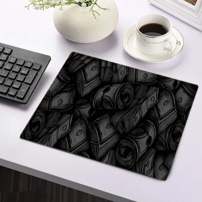 Black Banknote-Style Mouse Pad – Non-Slip 2mm Rubber Gaming & Office Mat - Nevolta