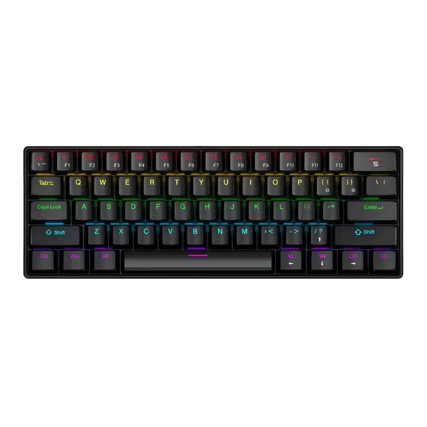 Mechanical Gaming Keyboard – Blue & Red Switches, Compact Design - Nevolta