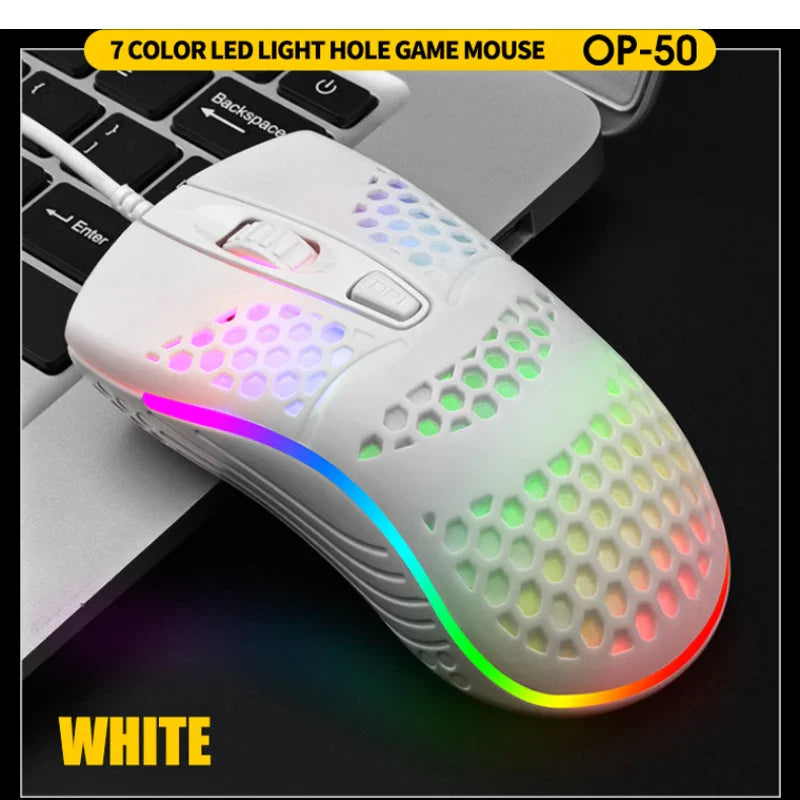 Wired Gaming Mouse for Left-Handed Users – Erilles 1600 DPI LED - Nevolta
