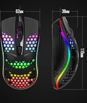 Wired Gaming Mouse for Left-Handed Users – Erilles 1600 DPI LED - Nevolta