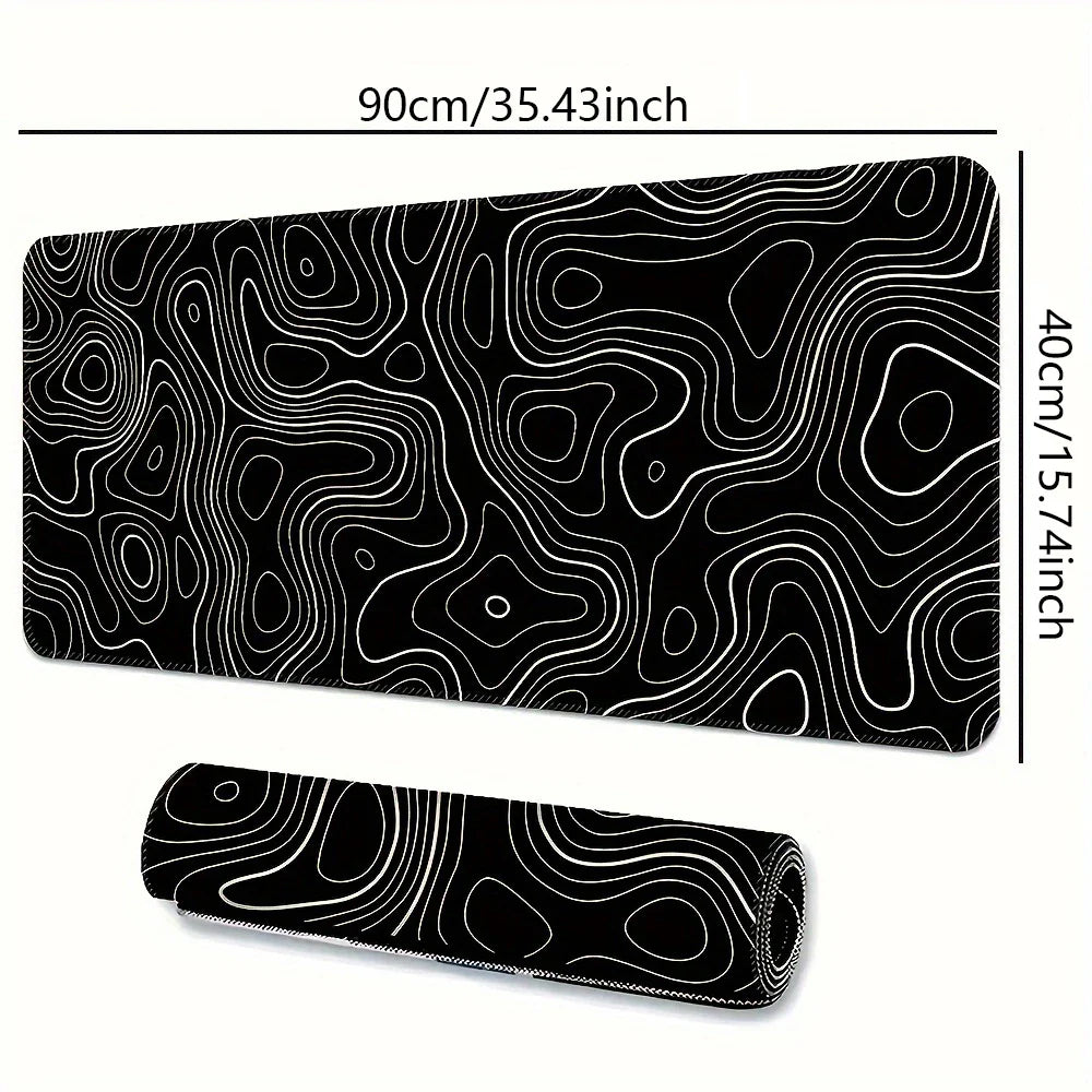 BLIKSEM Large Mouse Pad – Smooth Surface, Non-Slip Rubber Base - Nevolta