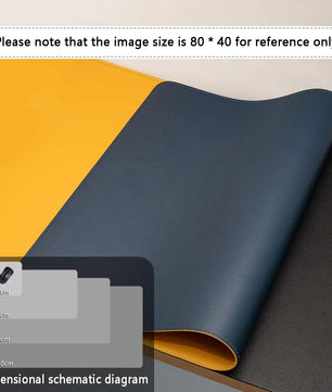 AIPHY Two-Tone Leather Desk Mat – Premium Anti-Slip Surface - Nevolta