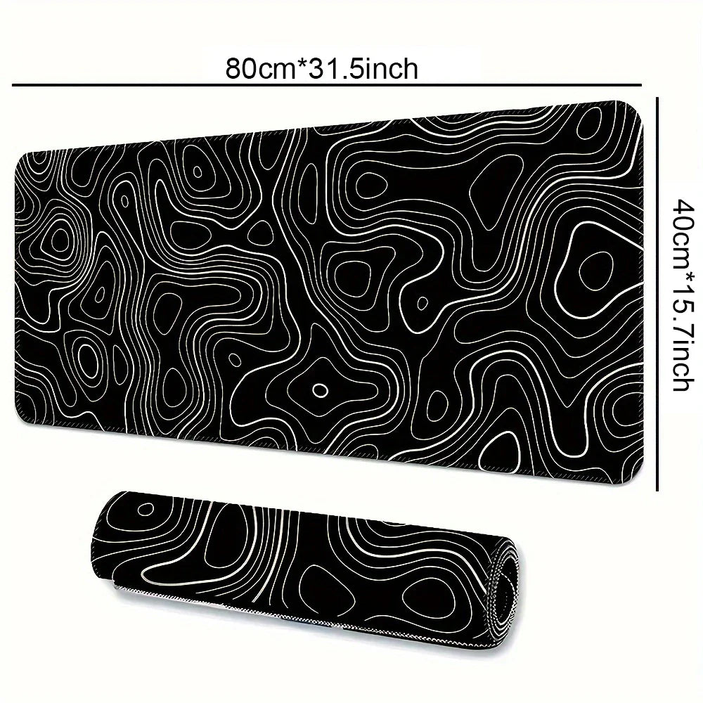 BLIKSEM Large Mouse Pad – Smooth Surface, Non-Slip Rubber Base - Nevolta