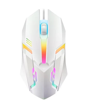 USB Wired Gaming Mouse – LED Backlit, 3D Ergonomic Adjustable Optical for PC & Desktop - Nevolta