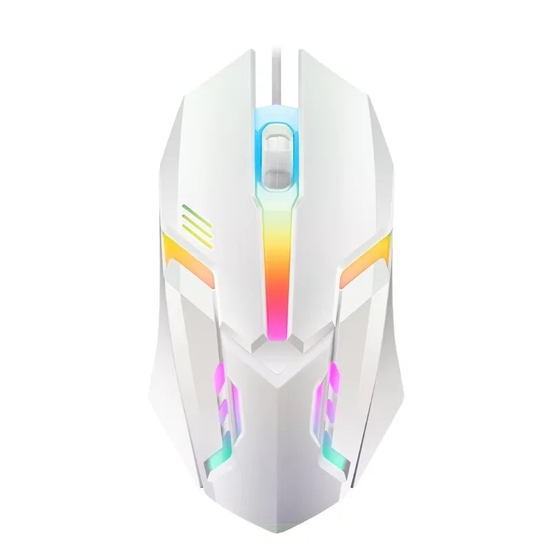 USB Wired Gaming Mouse – LED Backlit, 3D Ergonomic Adjustable Optical for PC & Desktop - Nevolta