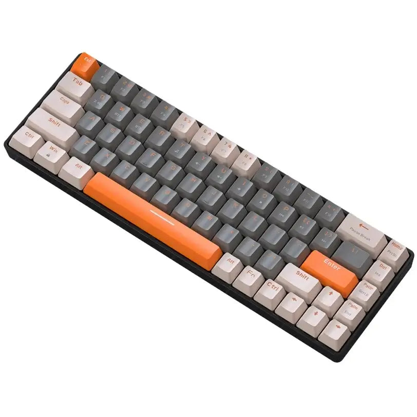 Wolf K68 Wireless Mechanical Keyboard – Dual Mode, Hot-Swappable, RGB Backlit - Nevolta