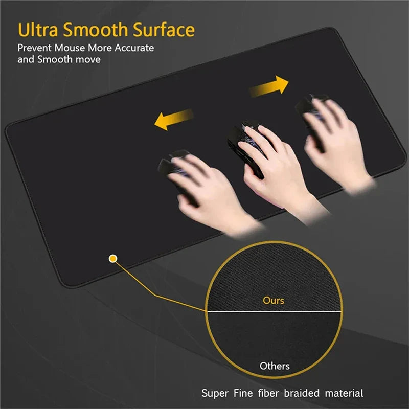 XXL Topographic Map Mouse Pad – Large Desk Mat, Anti-Slip Rubber Base - Nevolta