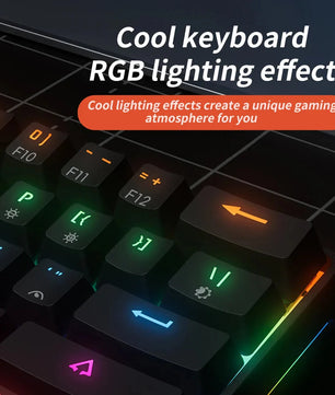 MUCAI MK61 USB Gaming Esports Mechanical Keyboard 61 Key Red Axis Wired Detachable Cable RGB Backlight Hot Swap Nevolta