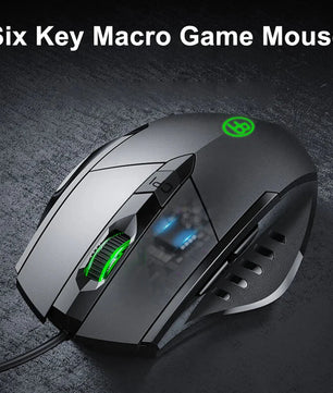 USB Wired Mouse, 7200 DPI Corded Computer Mouse with 6-Button Cord Ergonomic Mice, Officeand game Mouse for Laptop PC Desktop Nevolta