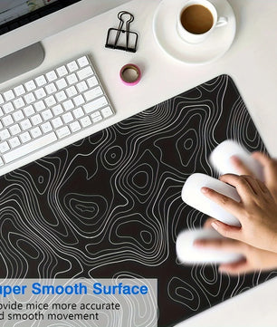 BLIKSEM Large Mouse Pad – Smooth Surface, Non-Slip Rubber Base - Nevolta
