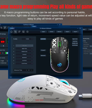 Popular HXSJ T90 2.4G 3-mode silent buttons ergonomic Colorful RGB Backlit 650mAh rechargeable wireless gaming mouse for laptop Nevolta