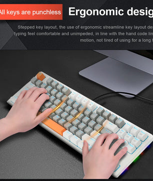 E-YOOSO K620 Mechanical Gaming Keyboard – 87-Key, Blue Switch, Backlit - Nevolta