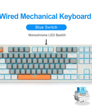 E-YOOSO K620 Mechanical Gaming Keyboard – 87-Key, Blue Switch, Backlit - Nevolta