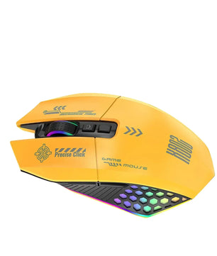 RGB Gaming Mouse – Wired, Bluetooth & 2.4G Wireless, 3-Mode Ergonomic for PC & Laptop - Nevolta