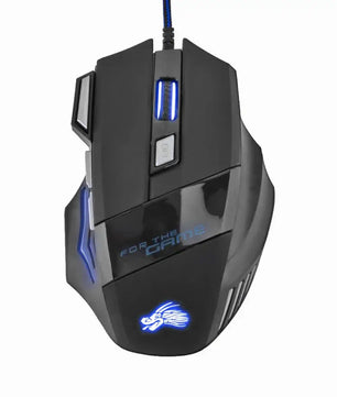 Wired Gaming Mouse – 7-Color RGB Backlight, Adjustable 5500 DPI Optical for PC & Desktop - Nevolta