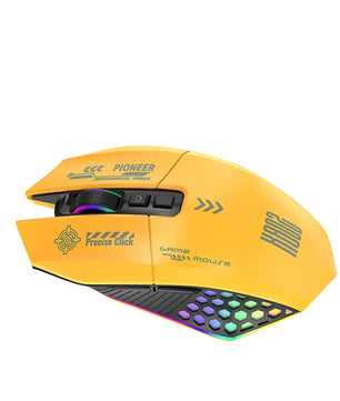 RGB Gaming Mouse – Wired, Bluetooth & 2.4G Wireless, 3-Mode Ergonomic for PC & Laptop - Nevolta