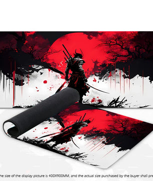Samurai Warrior XXL Gaming Mouse Pad – Waterproof, Non-Slip Desk Mat - Nevolta