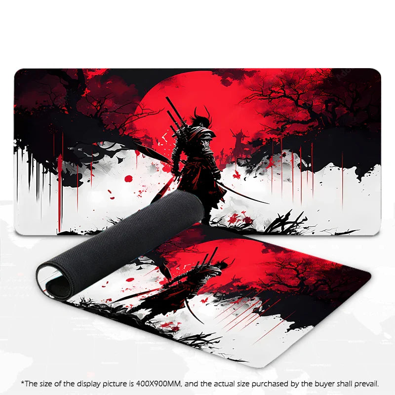 Samurai Warrior XXL Gaming Mouse Pad – Waterproof, Non-Slip Desk Mat - Nevolta