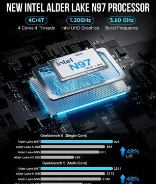 GMKtec G5 mini pc Intel 12th N97 Windows 11 Pro Desktop DDR5 4800MT/s M.2 2242 SATA WiFi5 BT4.2 Protable diy gaming computer Nevolta
