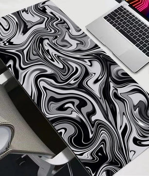 XXL Topographic Map Mouse Pad – Large Desk Mat, Anti-Slip Rubber Base - Nevolta