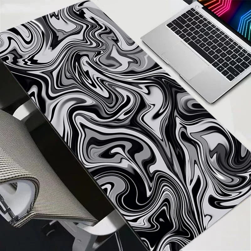 XXL Topographic Map Mouse Pad – Large Desk Mat, Anti-Slip Rubber Base - Nevolta