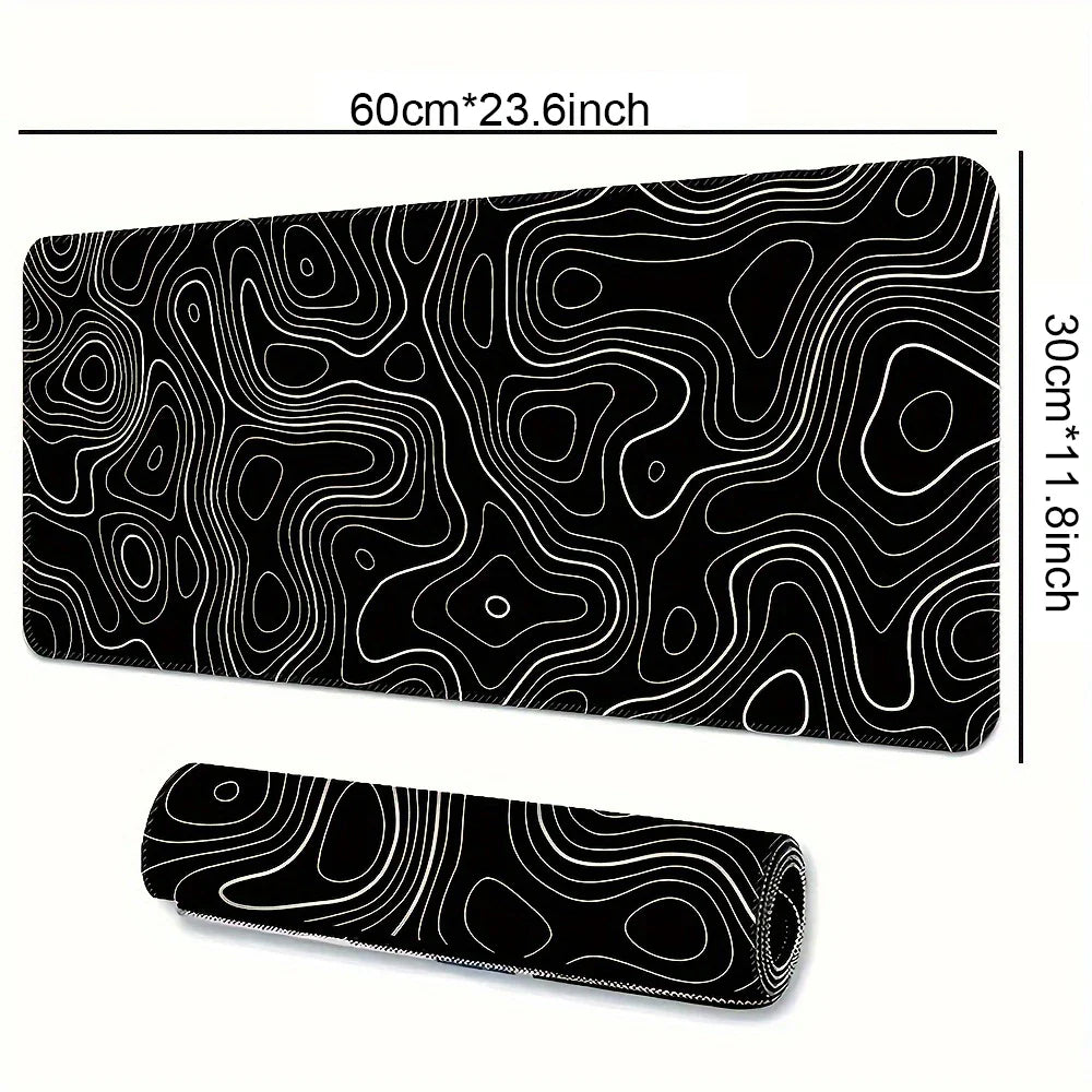 BLIKSEM Large Mouse Pad – Smooth Surface, Non-Slip Rubber Base - Nevolta