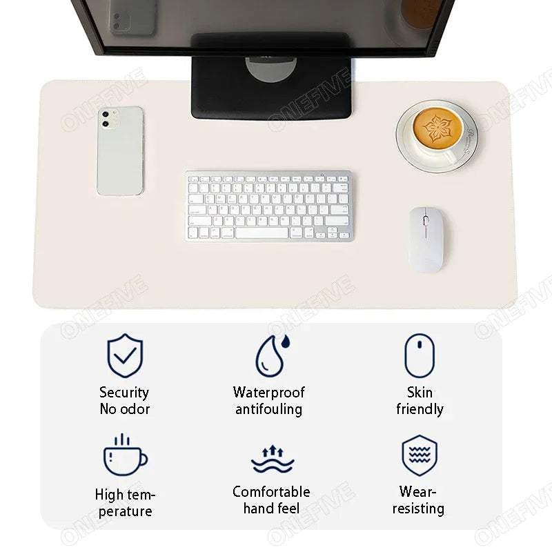 AIPHY Two-Tone Leather Desk Mat – Premium Anti-Slip Surface - Nevolta