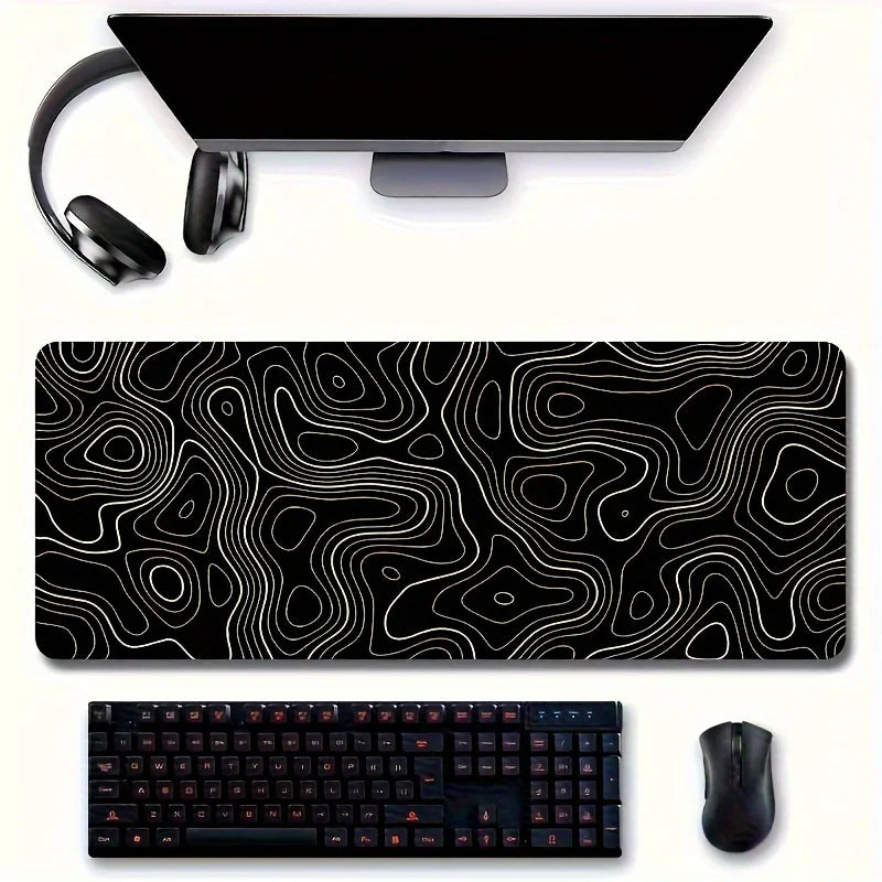 BLIKSEM Large Mouse Pad – Smooth Surface, Non-Slip Rubber Base - Nevolta