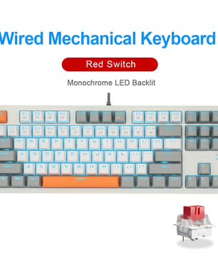 E-YOOSO K620 Mechanical Gaming Keyboard – 87-Key, Blue Switch, Backlit - Nevolta