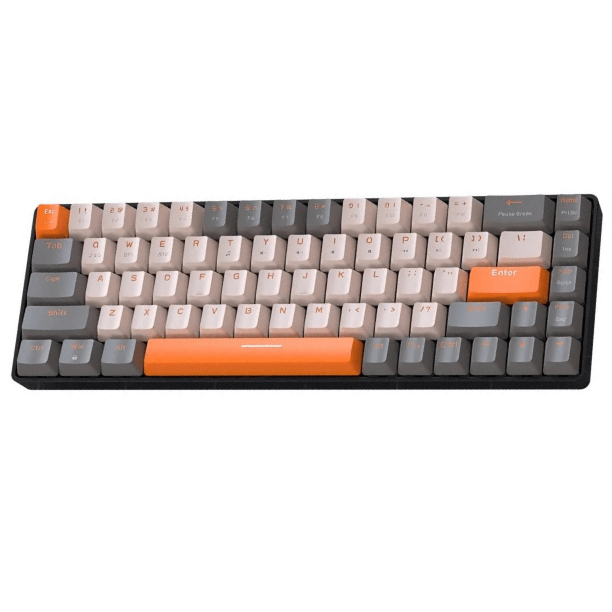 Wolf K68 Wireless Mechanical Keyboard – Dual Mode, Hot-Swappable, RGB Backlit Nevolta