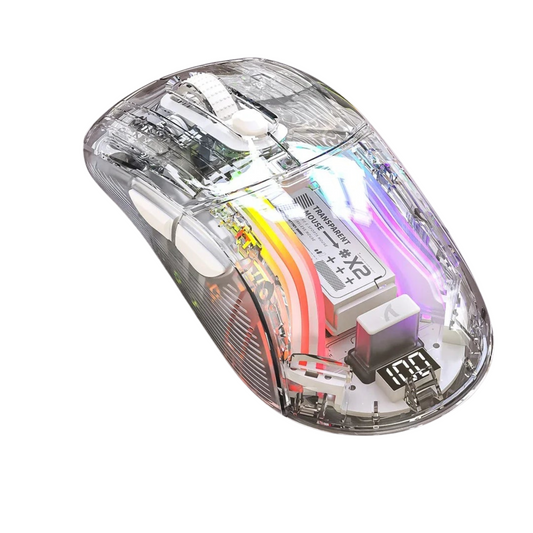 Attack Shark Tri-Mode Transparent Wireless Gaming Mouse Nevolta